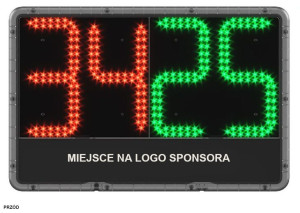 Elektroniczna Tablica Zmiany Zawodników - Jednostronna
