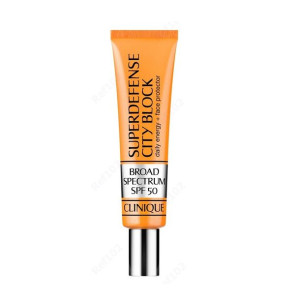 Superdefense™ City Block Broad Spectrum SPF50 Daily Energy + Face Protector