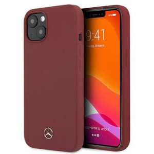 Mercedes Mehcp13msilre Iphone 13 6,1" Czerwony/red Hardcase Silicone Line