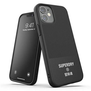 Superdry Moulded Canvas Iphone 12 Mini Case Czarny/black 42584