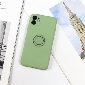 Beline Etui Silicone Ring Iphone 12 Mini Green Apple