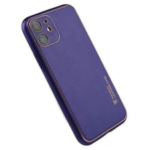 Beline Etui Leather Case Iphone 12 Pro Purpurowy/purple