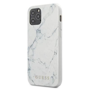 Guess Guhcp12mpcumawh Iphone 12/12 Pro 6,1" Biały/white Hardcase Marble