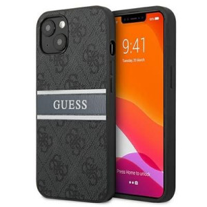 Guess Guhcp13s4gdgr Iphone 13 Mini 5,4" Szary/grey Hardcase 4g Stripe