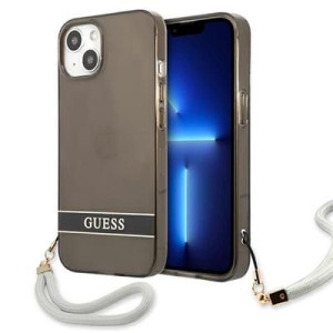 Guess Guhcp13mhtsgsk Iphone 13 6,1" Czarny/black Hardcase Translucent Stap