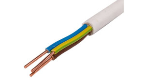 Przewód YDY 3x2,5 żo biały 450/750V /100m/