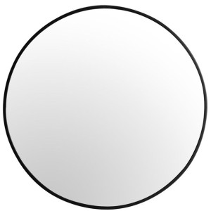 Okrągłe Lustro 70 Cm Loft Rama Modne Cienkie Black