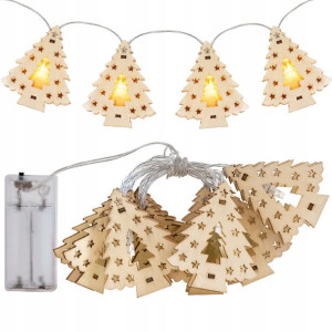 Lampki Choinkowe 10 Led Wiszące Choinki Girlanda