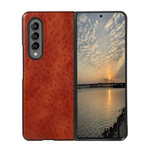 Beline Etui Leather Case Samsung Z Fold 3 Brązowy/brown