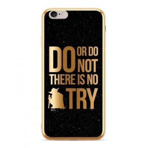 Etui Luxury Star Wars™ Yoda 003 Huawei P Smart Złoty/gold Swpcyoda614