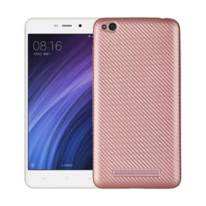 Etui Carbon Fiber Xiaomi Redmi 4a Różowo-złoty /rosegold