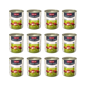 Pakiet Animonda GranCarno Original Wołowina, Królik, Zioła 12 x 800 g