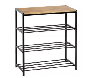 Metalowa półka na buty stojak loft