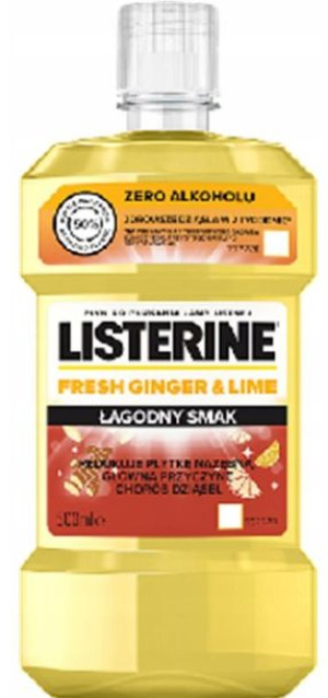 Listerine Fresh Ginger Płyn do Płukania Ust 500ml