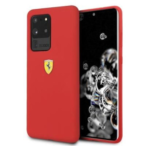 Ferrari Hardcase Fessihcs69re S20 Ultra G988 Czerwony/red Silicone