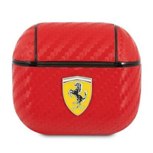 Ferrari Fesa3care Airpods 3 Cover Czerwony/red On Track Pu Carbon