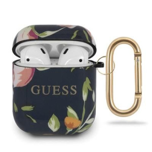 Guess Guaca2tpubkfl03 Airpods Cover Niebieski/blue N.3 Flower Collection