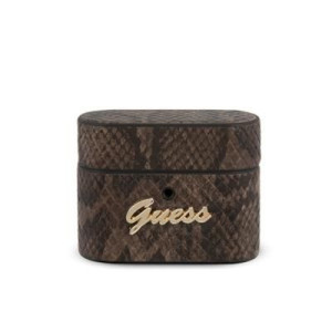 Guess Guacappusnsmlbr Airpods Pro Cover Brązowy/brown Python Collection