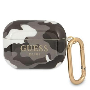 Guess Guapucamg Airpods Pro Cover Czarny/black Camo Collection