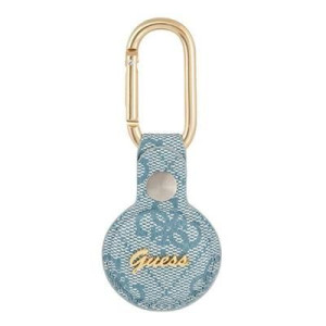 Guess Guatp4gmsrb Airtag Case Niebieski/blue 4g Vintage Script