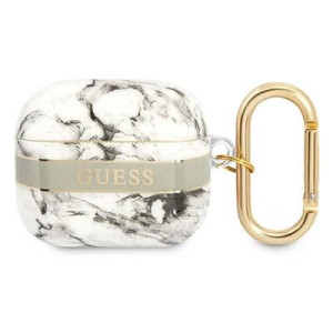 Guess Gua3hchmag Airpods 3 Cover Szary/grey Marble Strap Collection