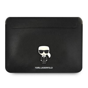 Karl Lagerfeld Sleeve Klcs16pisfbk 16" Czarny/black Saffiano Ikonik Karl