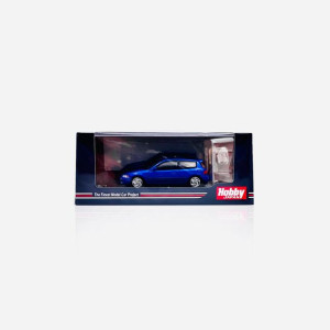 Honda Civic (EG6) II Engine Display Captiva Blue Pearl Hobby Japan 1:64