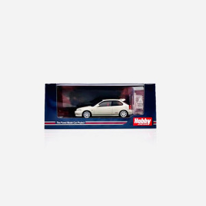 Honda Civic Type R (EK9) with Engine Display Model White Hobby Japan 1:64