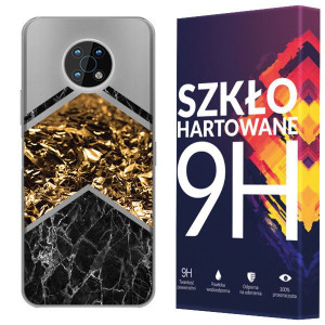 Etui Do Nokia G50 5g Case Nadruk Marmur + Szkło 9h