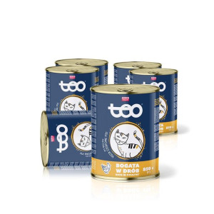 Karma mokra dla kota TEO bogata w drób 6 x 850 g