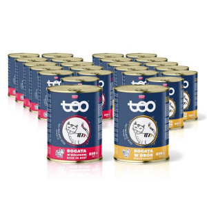Karma mokra dla kota TEO 24 x 850 g mix smaków