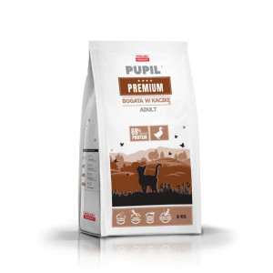 Karma sucha dla kota PUPIL Premium bogata w kaczkę 8 kg