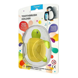 Uchwyt na szczoteczkę do zębów Flipper Splash - Żółw
