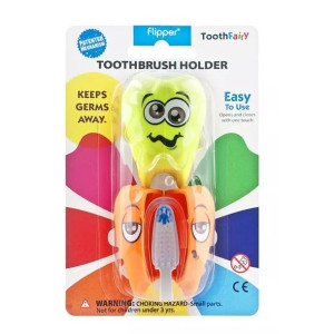 Uchwyt na szczoteczkę do zębów Flipper Toothfairy - Lime & Orange