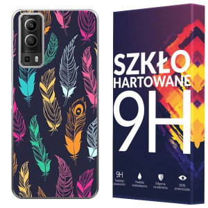 Etui Do Vivo Y72 5g Pokrowiec Artcase + Szkło 9h