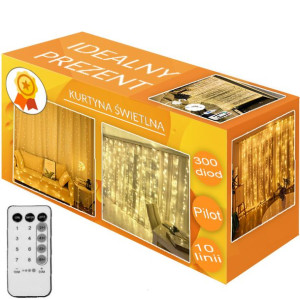 Kurtyna Mikro LED Druciki 3x2 Lampki Sople Pilot