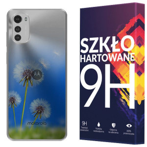 Etui Do Motorola Moto E32s Nadruk Gradient + Szkło