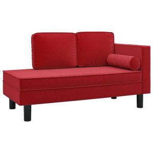 2-osobowa sofa, kolor czerwonego wina, tapicerowana aksamitem