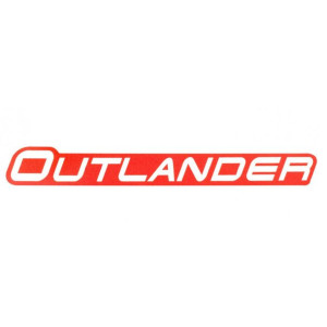 Naklejka Can Am Outlander Bialo Czerwona Na Poszerzenie