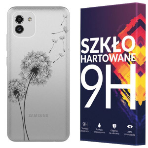 Etui Do Samsung Galaxy A03 Sm-a035 Koronka + Szkło