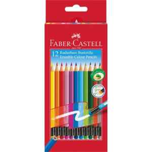 Kredki Z Gumką 12 Kol. Opakowanie Karton Faber-Castell