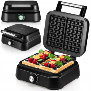 Gofrownica 2 Duże Chrupiące Gofry Duża Moc 1500w