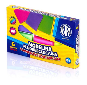 Modelina Astra 6 Kolorów Fluorescencyjna