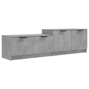 Szafka pod telewizor, szarość betonu, 158,5x36x45 cm