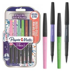 Pisaki Paper-Mate Flair Metallic 6 Szt.
