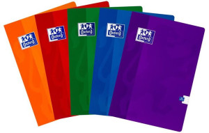 Zeszyt Oxford Esse A5 60K 90G Kratka Mix Kolorów 5 Sztuk