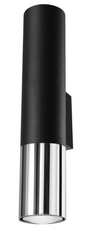 Kinkiet Loopez Czarny/Chrom Marki Sollux Lighting Model Sl.0938