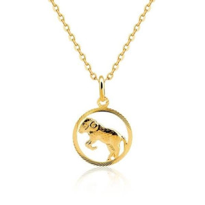Złota zawieszka ZNAK zodiaku BARAN próba 585