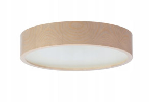 Lampa sufitowa LEJA Plafon fi 375 NABUCCO nowoczesna drewniana