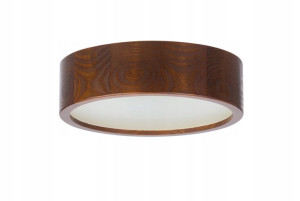 Lampa sufitowa LEJA Plafon fi275 ORZECH WŁOSKI nowoczesna drewniana